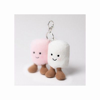 Jellycat Amuseables Pair of Marshmallows Bag Charm Australia | 057963MYW